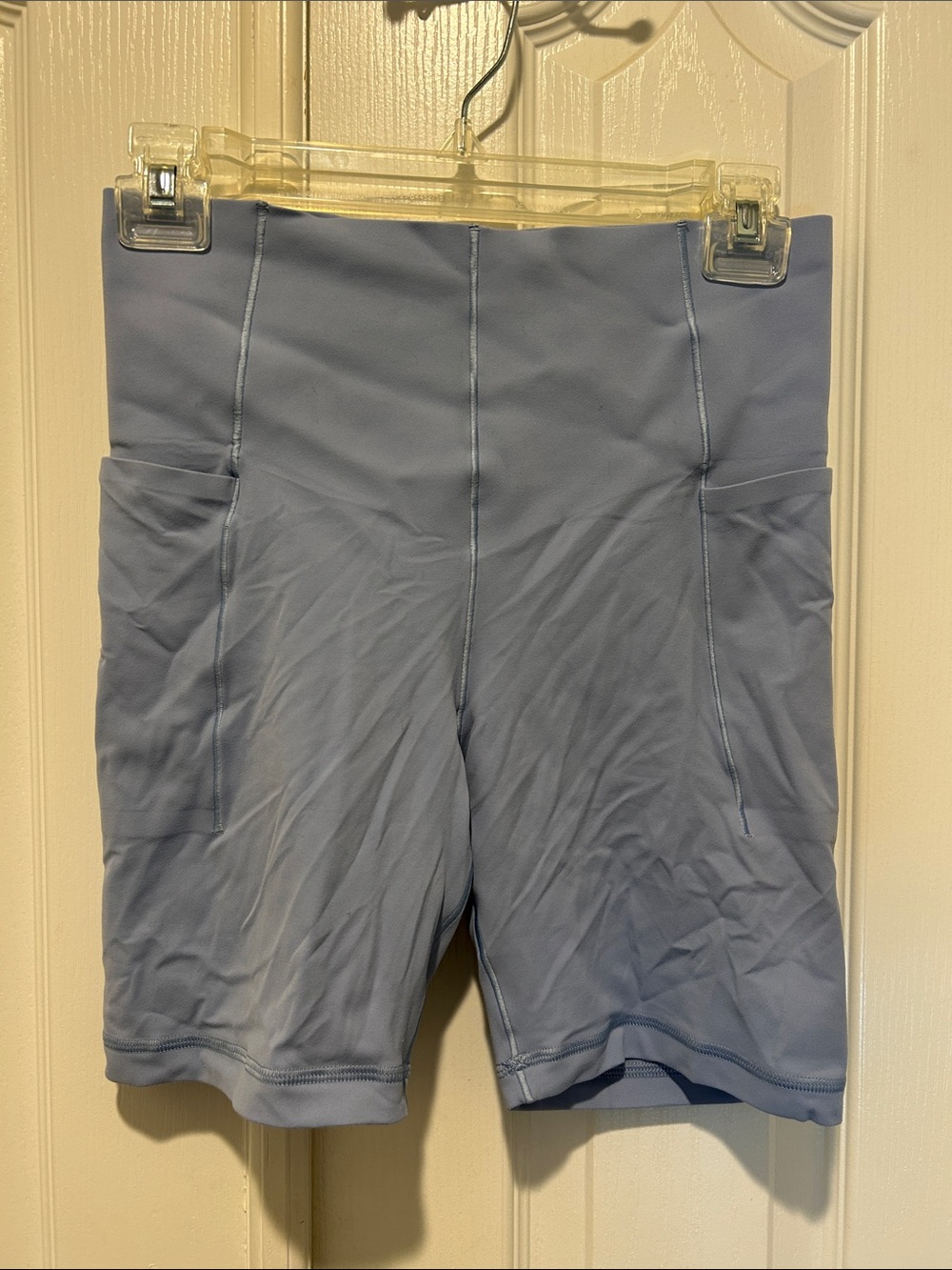 aerie High-Rise periwinkle Bike Shorts with Side Pockets